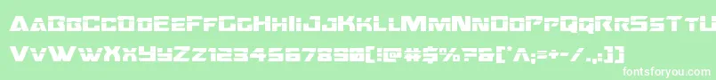 Oceanicdriftlaser Font – White Fonts on Green Background