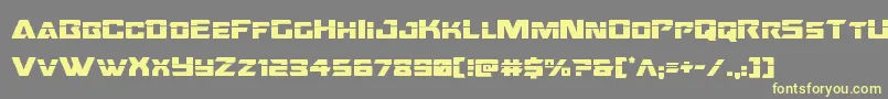 Oceanicdriftlaser Font – Yellow Fonts on Gray Background