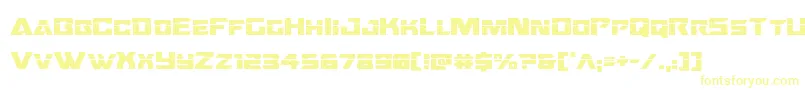 Oceanicdriftlaser Font – Yellow Fonts on White Background