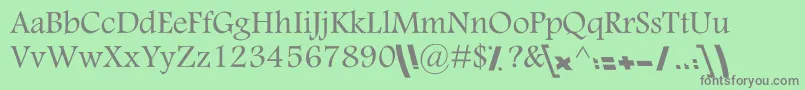 MotkenKNasim Font – Gray Fonts on Green Background