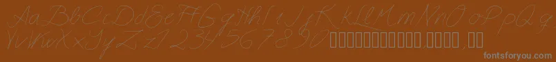 Astralasiaフォントについての詳細 フォントAstralasia – 茶色の背景に灰色の文字