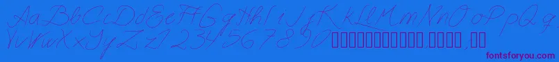 Weitere Informationen zur Astralasia-Schriftart Astralasia-Schriftart – Violette Schriften auf blauem Hintergrund
