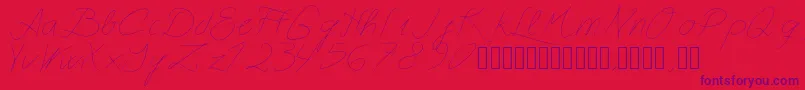 Astralasia Font – Purple Fonts on Red Background