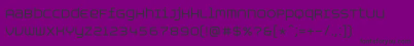 AspirinAdvanceregular Font – Black Fonts on Purple Background