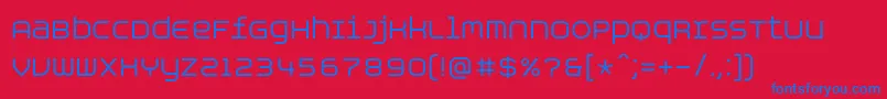 AspirinAdvanceregular Font – Blue Fonts on Red Background