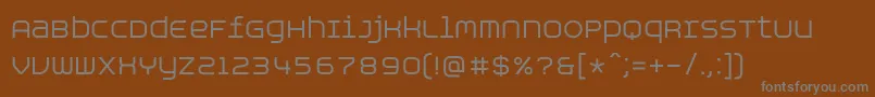 Шрифт AspirinAdvanceregular – серые шрифты на коричневом фоне