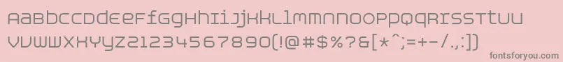Czcionka AspirinAdvanceregular – szare czcionki na różowym tle