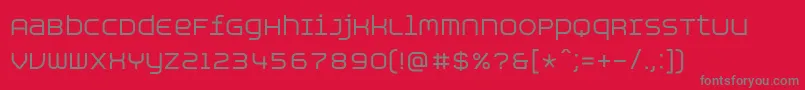 AspirinAdvanceregular-Schriftart – Graue Schriften auf rotem Hintergrund