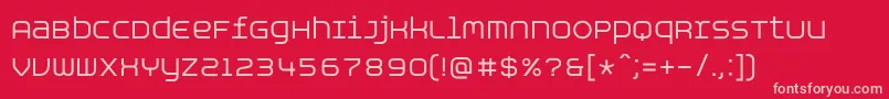 AspirinAdvanceregular Font – Pink Fonts on Red Background