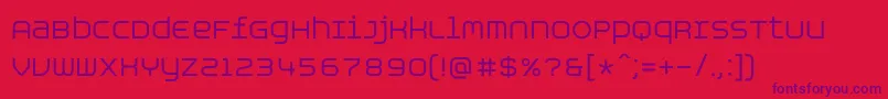 AspirinAdvanceregular Font – Purple Fonts on Red Background