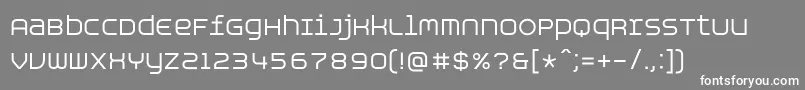 フォントAspirinAdvanceregular – 灰色の背景に白い文字
