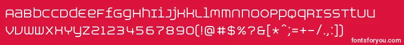 AspirinAdvanceregular Font – White Fonts on Red Background