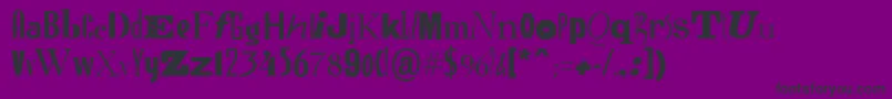 RansomBold Font – Black Fonts on Purple Background