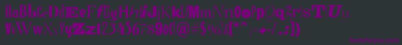 RansomBold Font – Purple Fonts on Black Background
