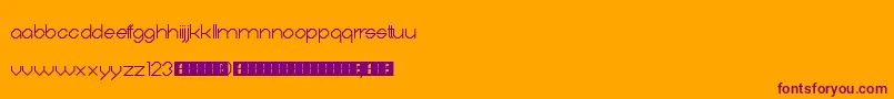 Digitalis Font – Purple Fonts on Orange Background