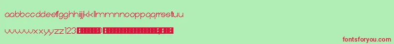 Digitalis Font – Red Fonts on Green Background