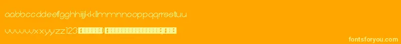 Digitalis Font – Yellow Fonts on Orange Background