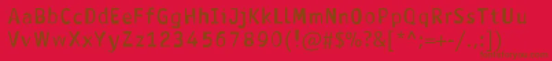 AntavianaBold Font – Brown Fonts on Red Background