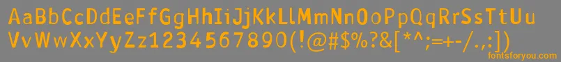 AntavianaBold Font – Orange Fonts on Gray Background