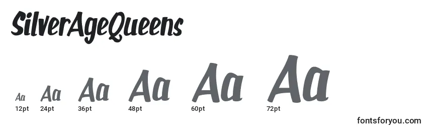 SilverAgeQueens Font Sizes