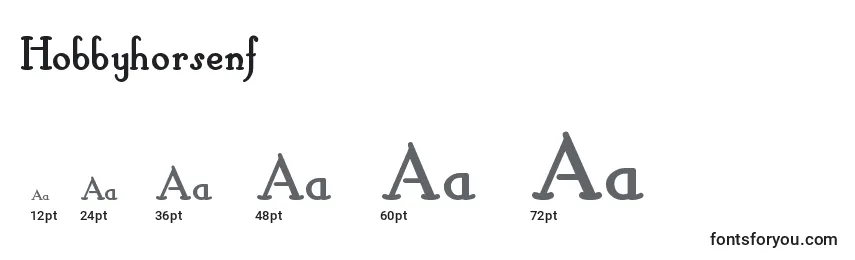 Hobbyhorsenf Font Sizes