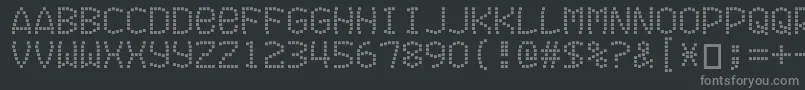 Exitfontforafilm Font – Gray Fonts on Black Background