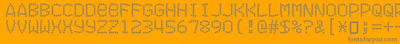 Police Exitfontforafilm – polices grises sur fond orange