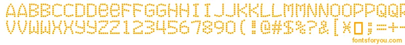Exitfontforafilm-Schriftart – Orangefarbene Schriften