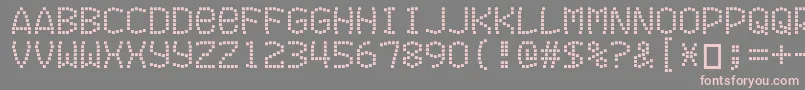 Шрифт Exitfontforafilm – розовые шрифты на сером фоне