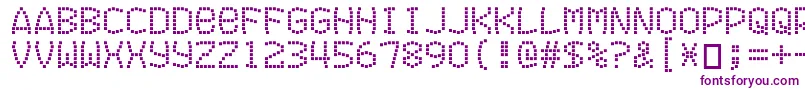 Exitfontforafilm Font – Purple Fonts on White Background