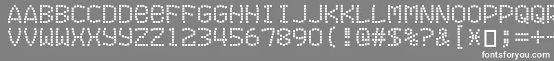フォントExitfontforafilm – 灰色の背景に白い文字