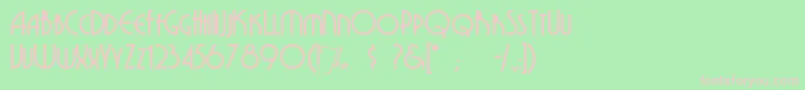 Grenadie Font – Pink Fonts on Green Background