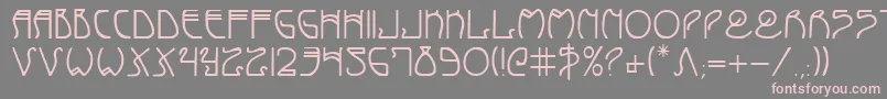 CoyoteDeco Font – Pink Fonts on Gray Background
