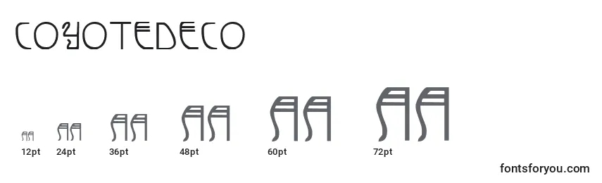 CoyoteDeco Font Sizes