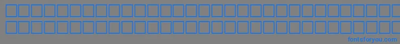 フォントBaconRegular – 灰色の背景に青い文字