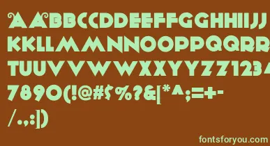 AnagramNf font – Green Fonts On Brown Background