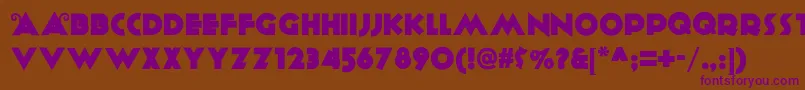 AnagramNf Font – Purple Fonts on Brown Background