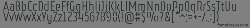 Шрифт RulerStencilRegular – чёрные шрифты на сером фоне