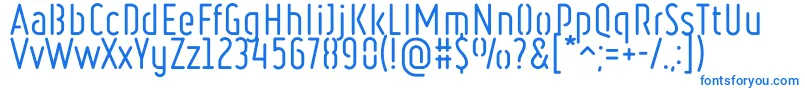 RulerStencilRegular Font – Blue Fonts on White Background