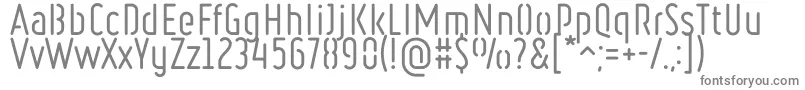 Шрифт RulerStencilRegular – серые шрифты на белом фоне