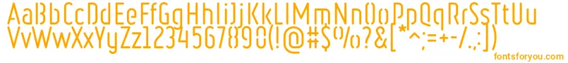 Шрифт RulerStencilRegular – оранжевые шрифты на белом фоне