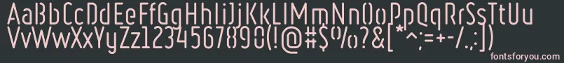 RulerStencilRegular Font – Pink Fonts on Black Background