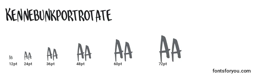 Kennebunkportrotate Font Sizes