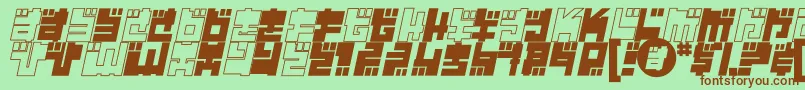 Yearr Font – Brown Fonts on Green Background