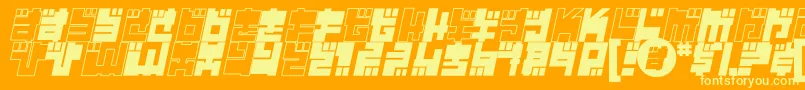 Yearr Font – Yellow Fonts on Orange Background