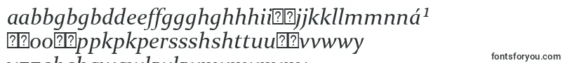 Fonte ConstantiaItalic – fontes igbo
