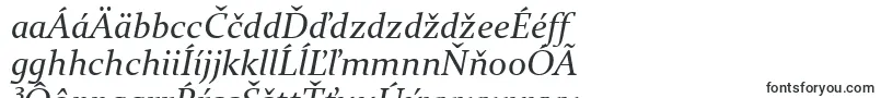 ConstantiaItalic-Schriftart – slowakische Schriften