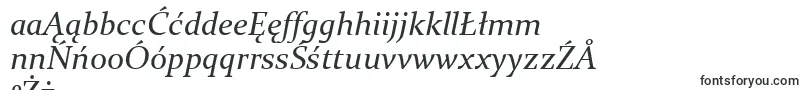 fuente ConstantiaItalic – fuentes polaca