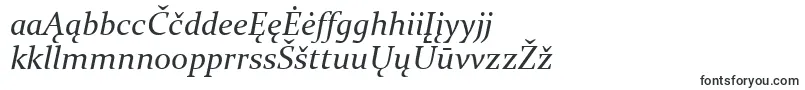 Czcionka ConstantiaItalic – litewskie czcionki