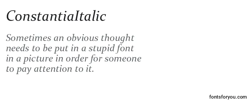 ConstantiaItalic Font